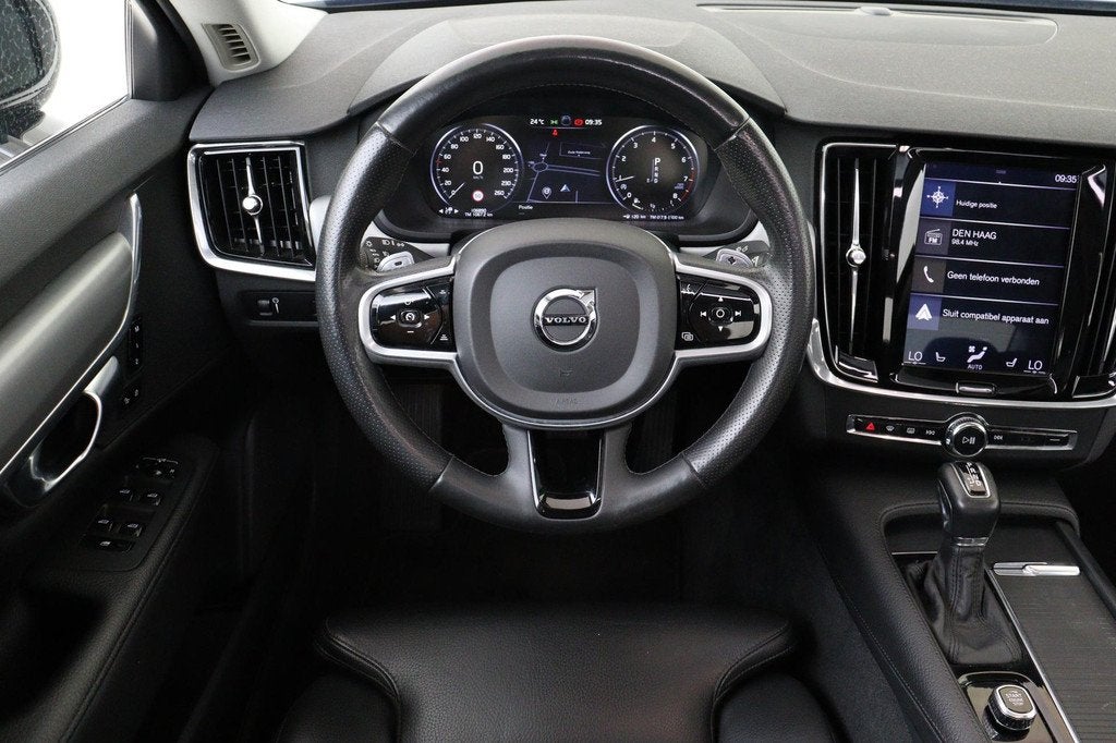 Volvo S90 T4 AUT. MOMENTUM+ -PANO.DAK|360°CAM|POWER-SEATS|L, 12 maanden, 15 km/l, Euro 6, Zwart