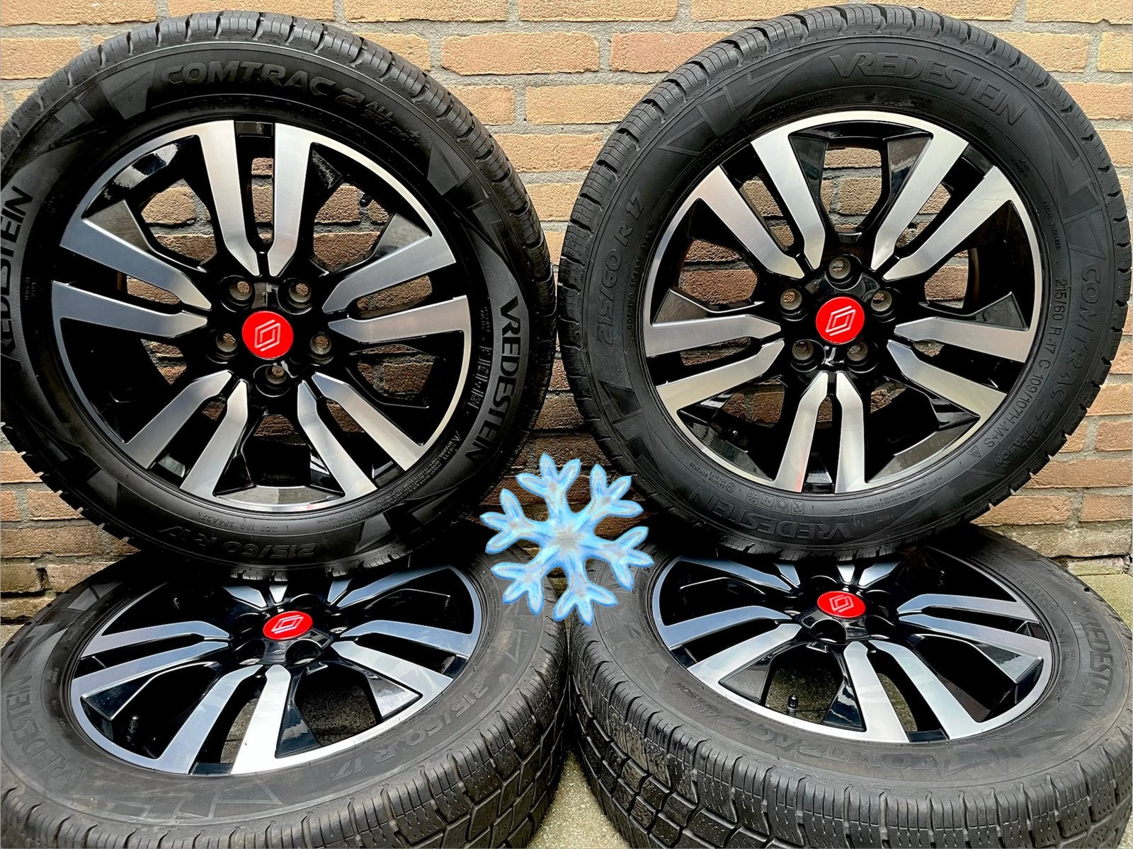 17” Orig.Renault Trafic fiat Talento winterset  Tpms, Banden en Velgen, 17 inch, Bestelwagen, Gebruikt