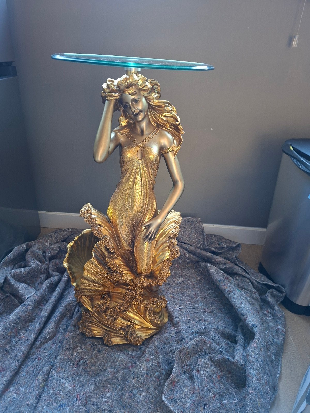 Bijzettafel zeemeermin, Ophalen, Minder dan 55 cm, Gebruikt, Rond