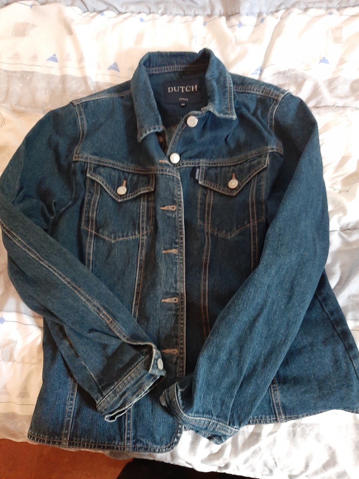 Stoere spijkerjas van Dutch Jeans, Maat 38/40 (M), Blauw, Dutch Jeans, Ophalen of Verzenden
