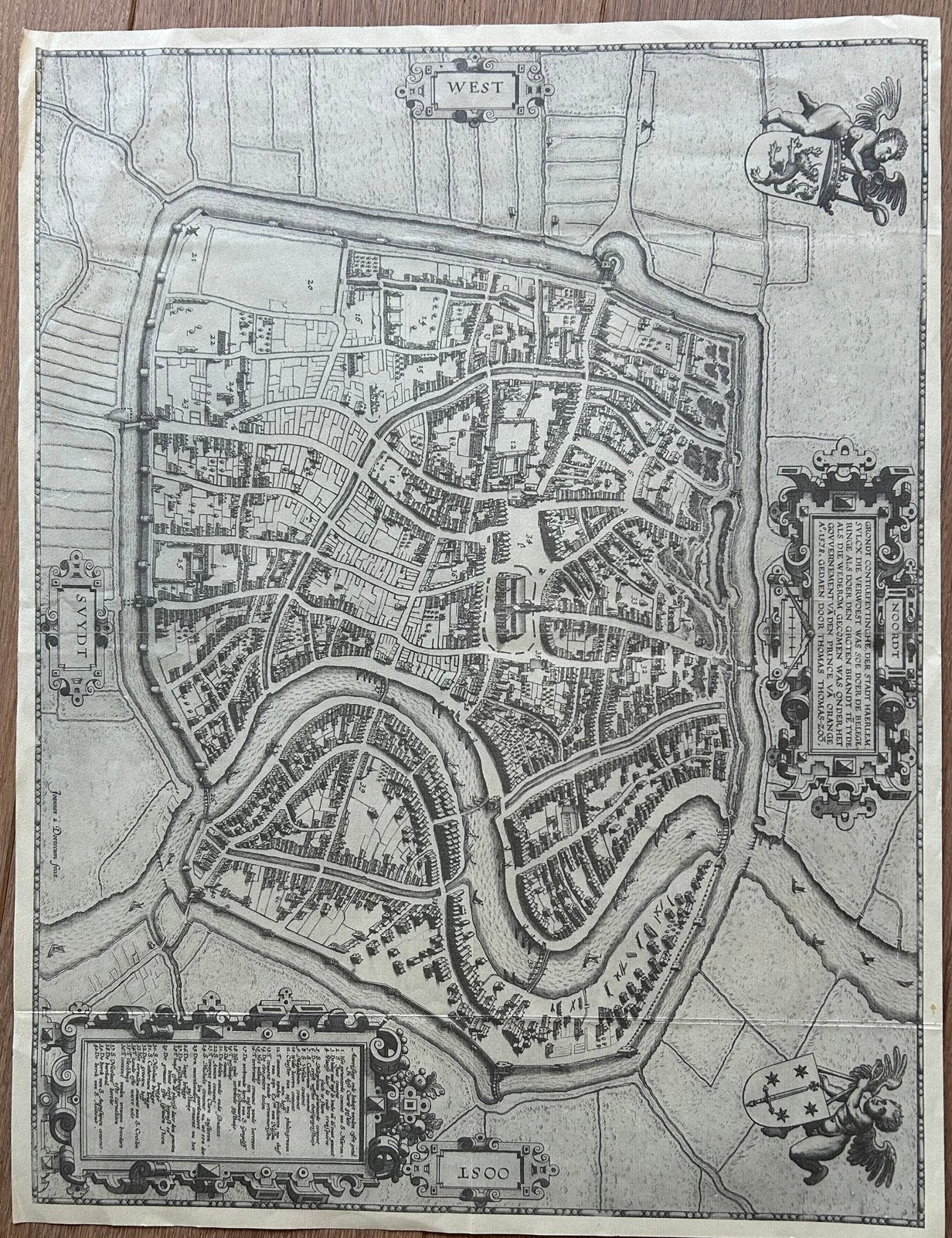 Historische kaart Haarlem, Antiek en Kunst, Ophalen