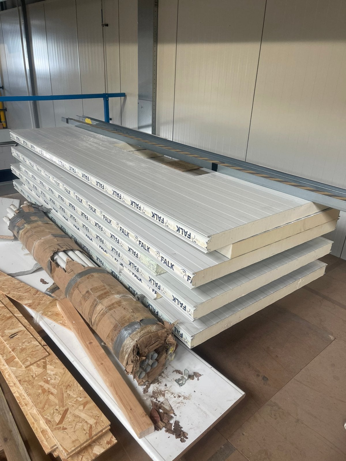 Gratis restpartij sandwichpanelen, Ophalen, 4 tot 8 cm, Gebruikt, Hardschuim (Pir)