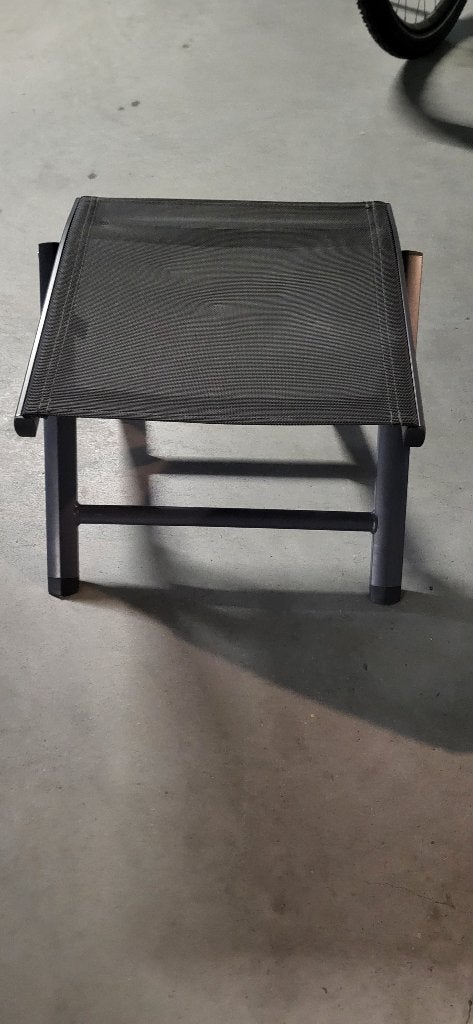 Voetenbankje inklapbaar, Tuin en Terras, Ophalen, Zo goed als nieuw, Aluminium, Inklapbaar