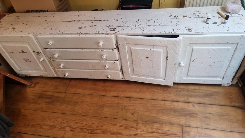 Stevige zware kast, Ophalen, Met deur(en), 200 cm of meer, 25 tot 50 cm