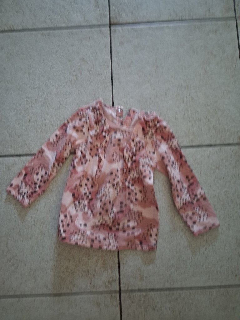 roze jurk/ longshirt maat 74, Kinderen en Baby's, Babykleding | Maat 74, Ophalen, Meisje, Zo goed als nieuw, Onbekend