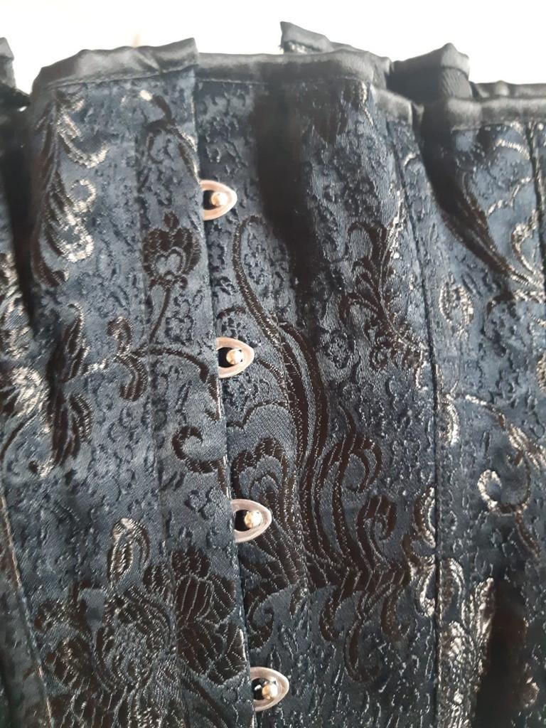 Zwart corset Succubus 32 inch/81 cm, Kleding | Dames, Verzenden, Zo goed als nieuw