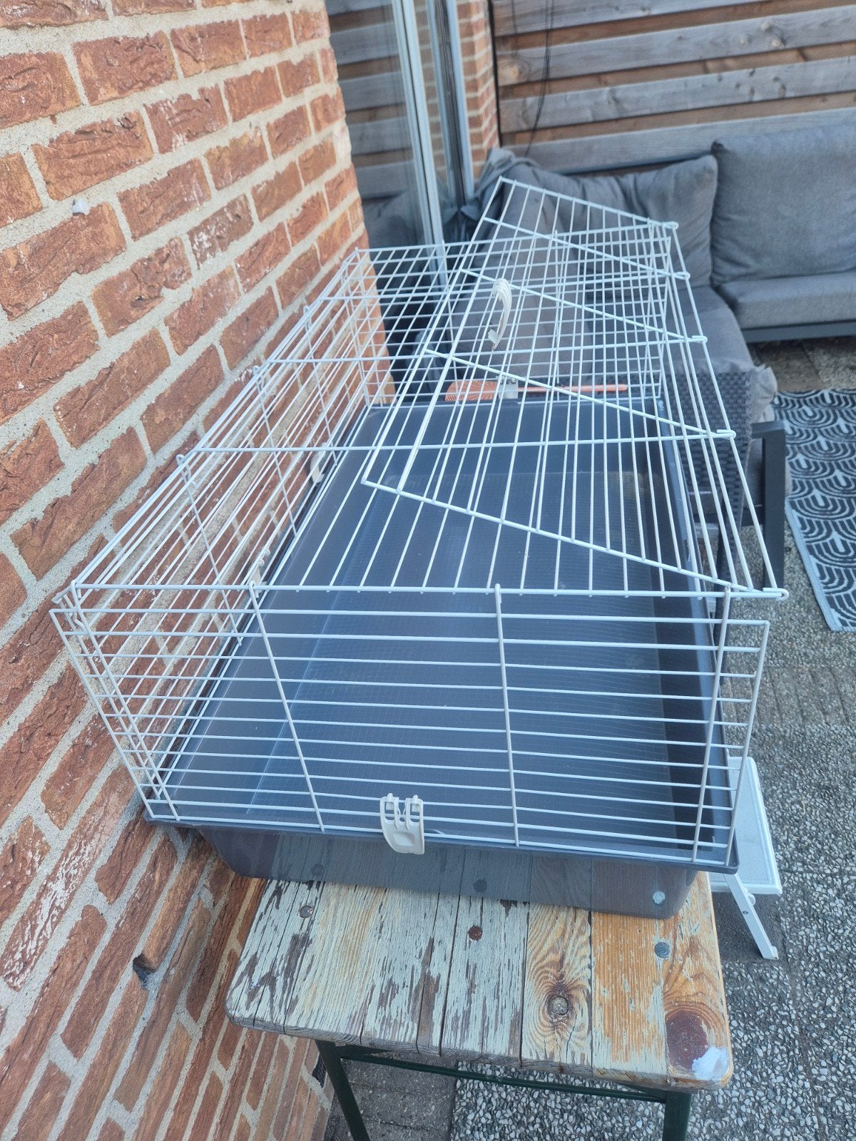konijnenhok, Dieren en Toebehoren, Kooi, Gebruikt, Konijn, 75 tot 110 cm