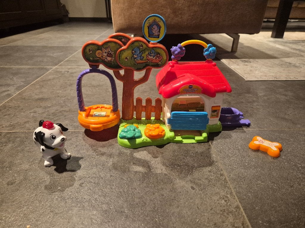 VTech Zoef Zoef Dieren Hondenpark met hondje, Ophalen of Verzenden, Gebruikt, Overige typen, Met licht