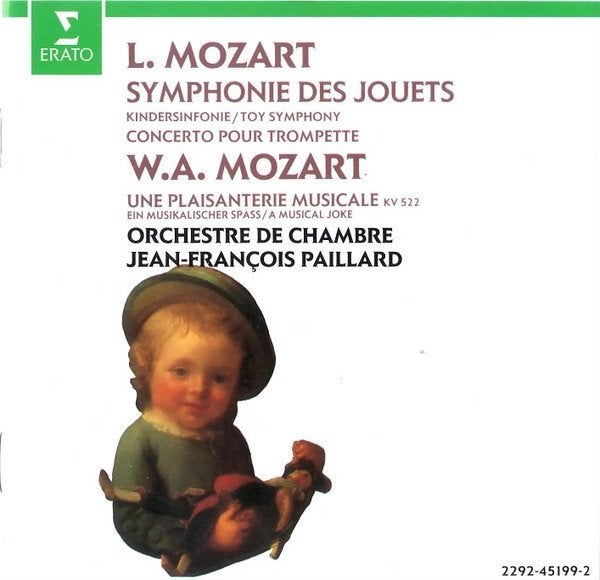 LEOPOLD MOZART Symphonie des jouets CD PAILLARD ERATO ZGAN, Ophalen of Verzenden, Classicisme, Zo goed als nieuw, Orkest of Ballet