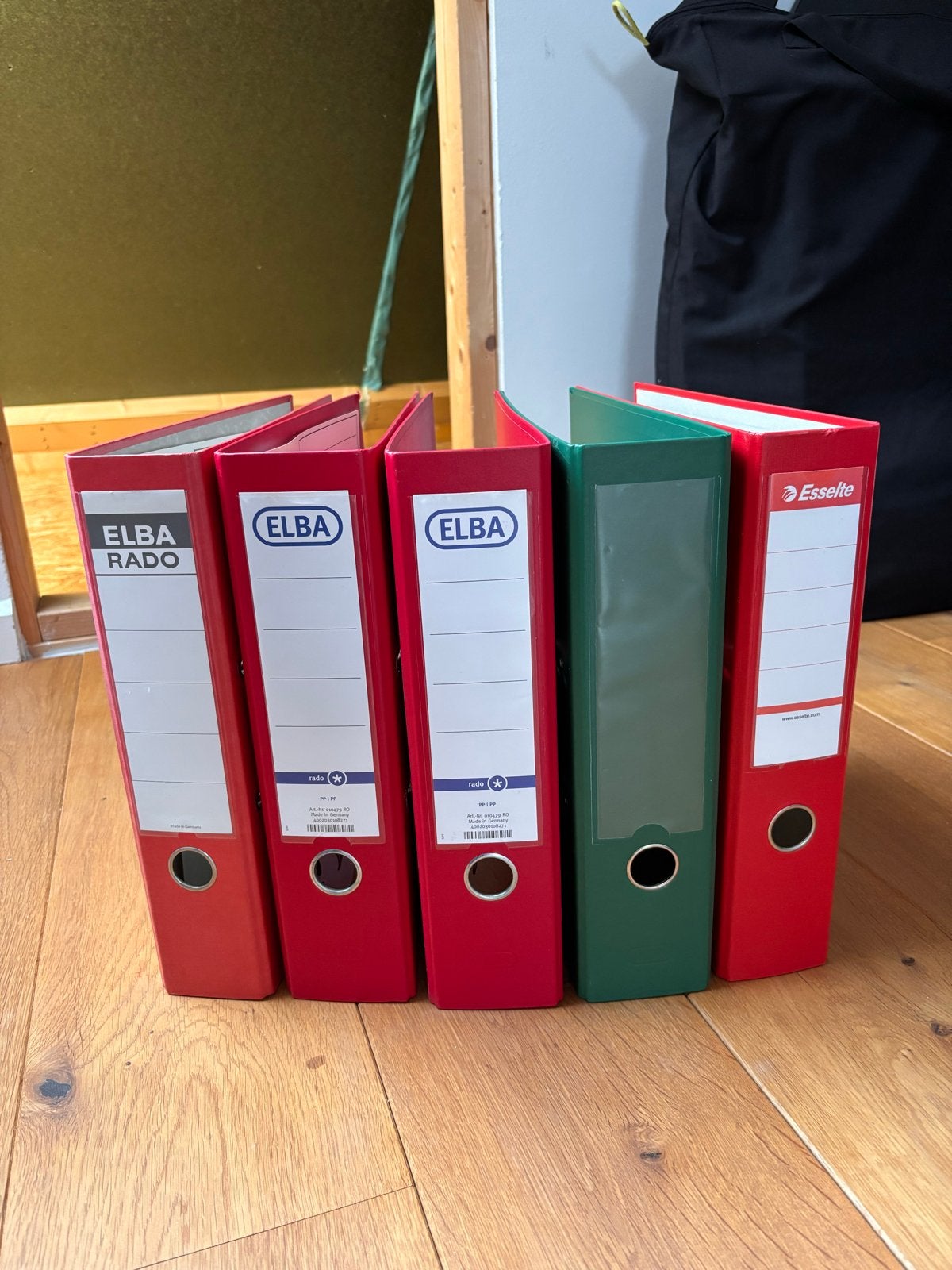 5x Multomappen (4x Elba, 1x Esselte), Diversen, Ophalen of Verzenden, Gebruikt