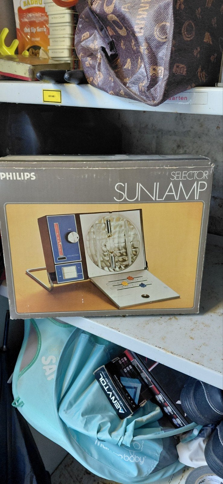 Werkende Vintage Philips Gezichtsbruiner Sunlamp, Ophalen of Verzenden
