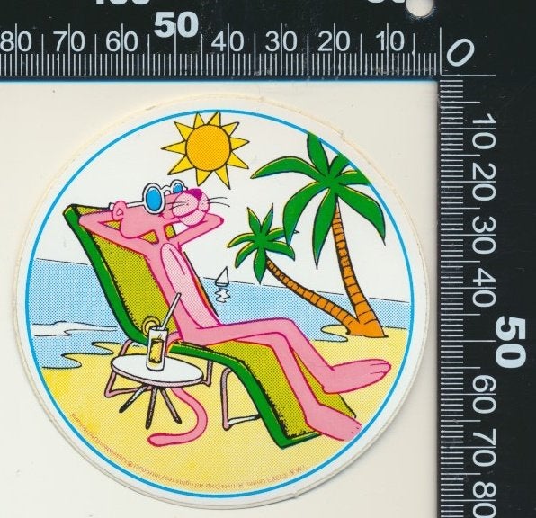 Sticker: Roze Panter - Pink Panther (6), Ophalen of Verzenden, Zo goed als nieuw, Strip of Tekenfilm