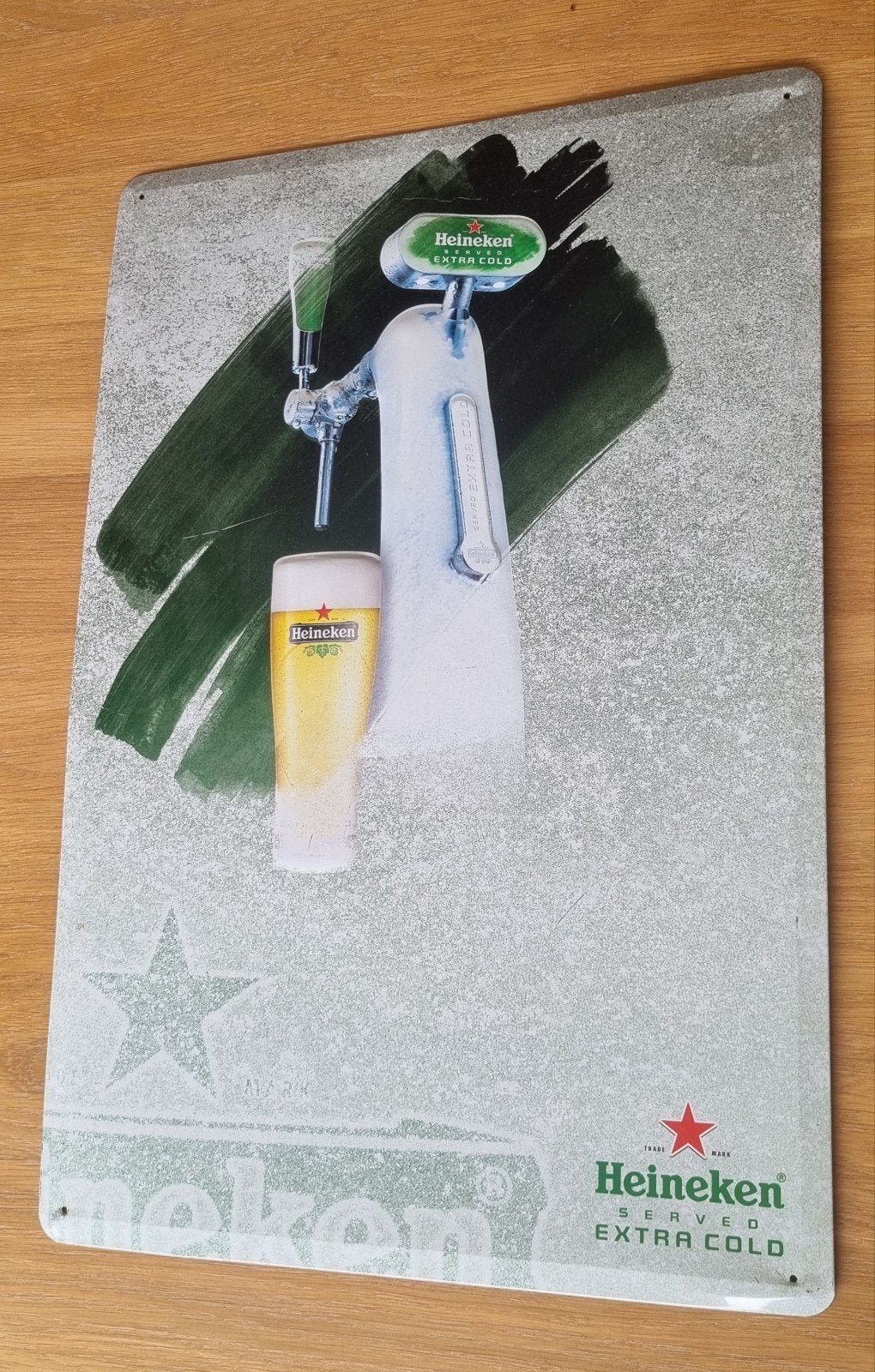 Heineken bier brouwerij reclamebord mancave bar bord, Verzamelen, Merken en Reclamevoorwerpen, Ophalen of Verzenden, Gebruikt