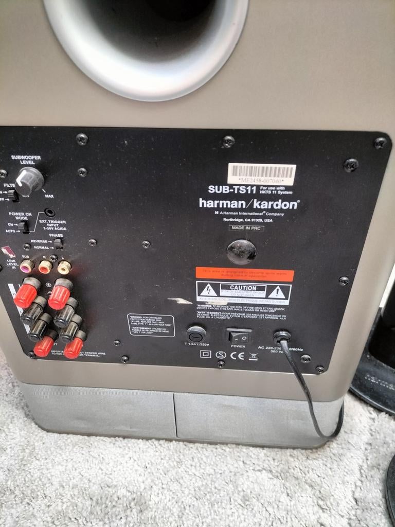 Harman Kardon SUB-TS11 subwoofer, Ophalen, 120 watt of meer, Subwoofer, Overige merken