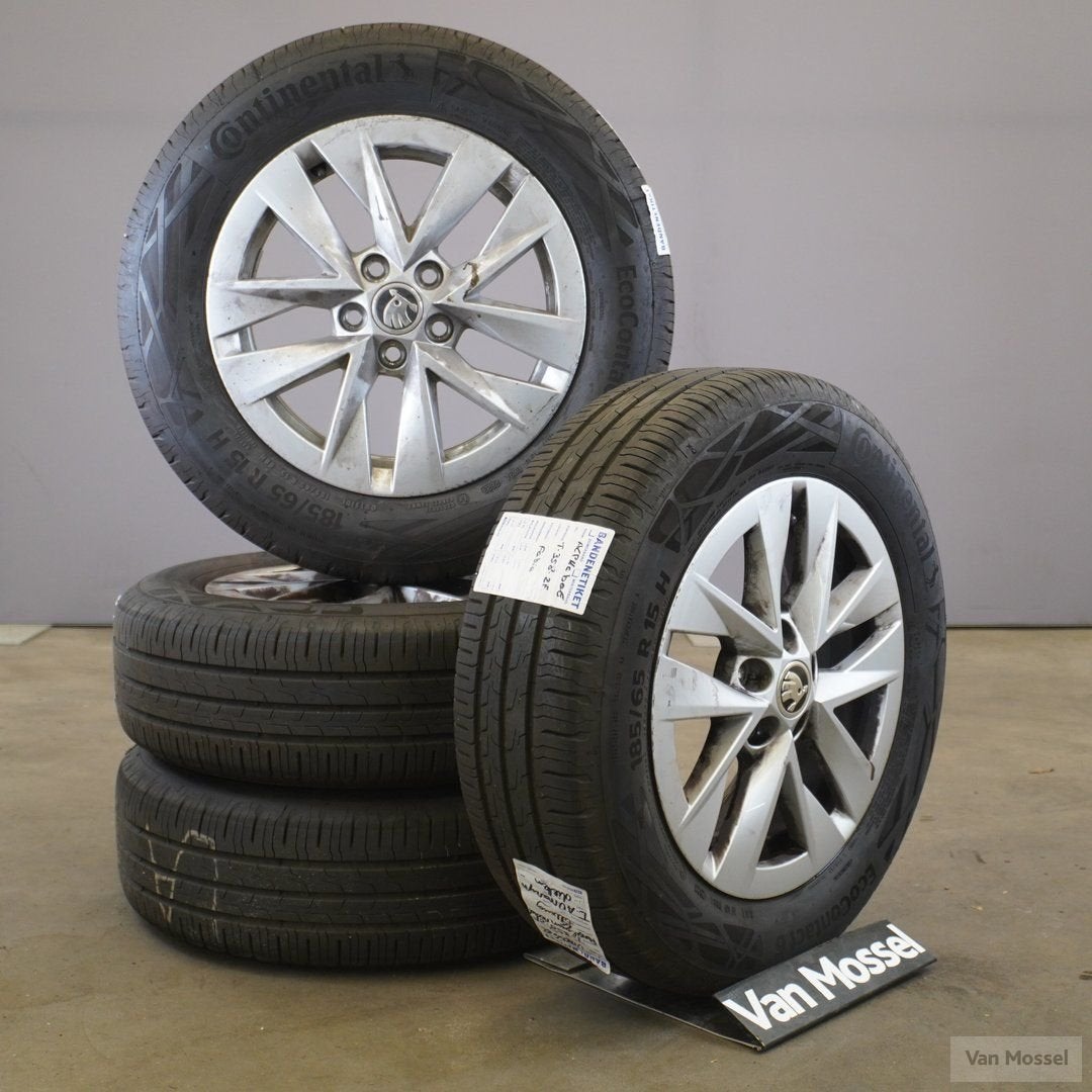 Skoda Continental Ecocontact 6 zomerbanden 185/65/R15, Auto-onderdelen, Banden en Velgen, Banden en Velgen, Zomerbanden, 15 inch