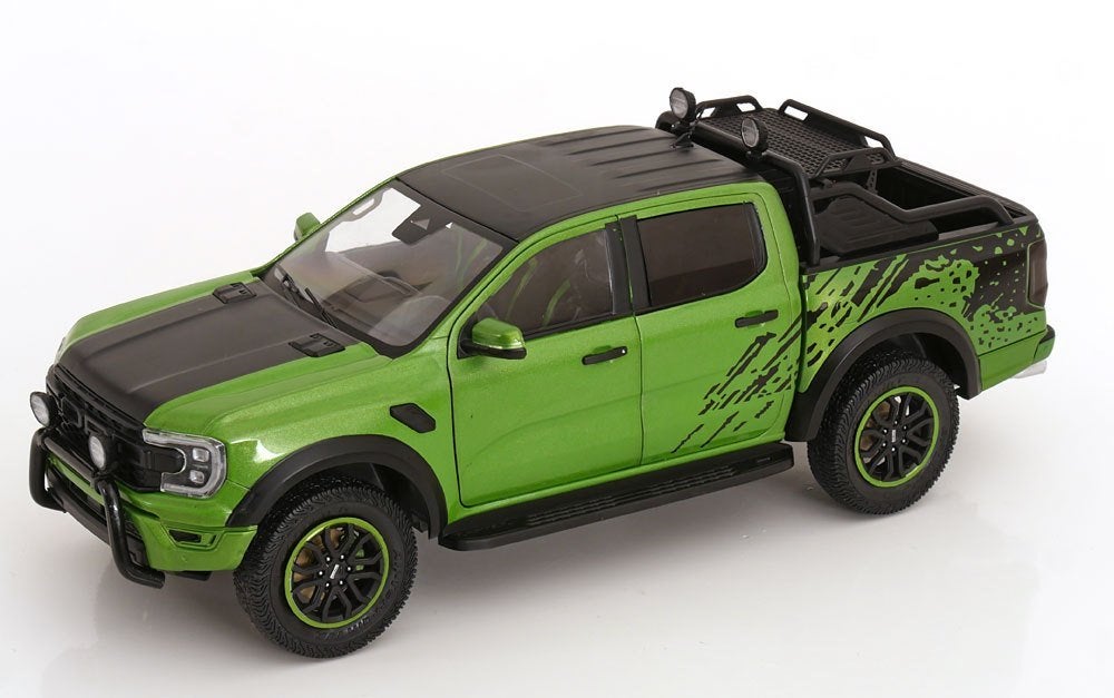 Ford Ranger Raptor 2024 Groen Metallic / Zwart 1-18 Solido, Solido, Tschuiten@hotmail.com, Auto, Solido