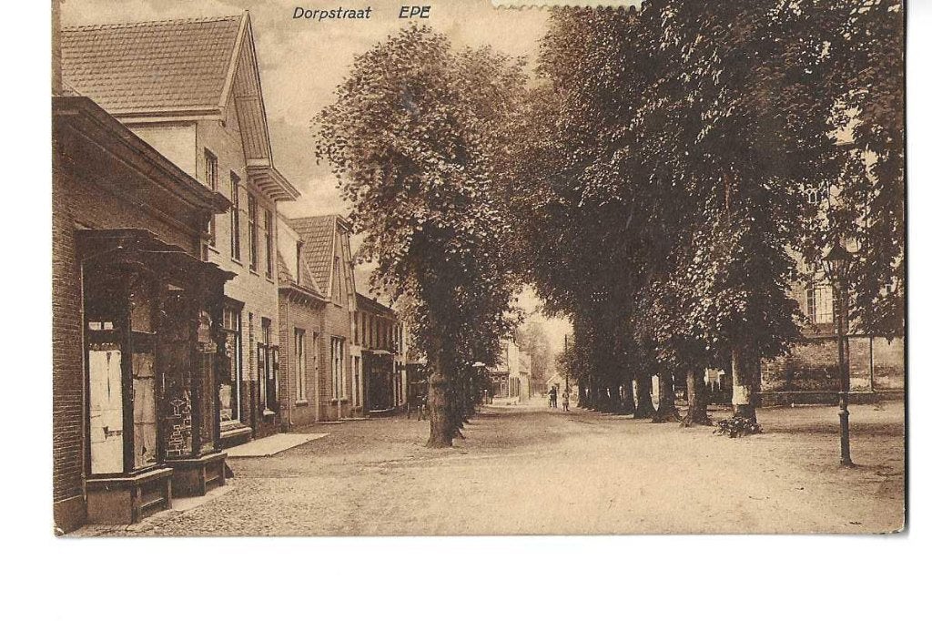 epe  dorpstraat  uitg scholten  1923, Verzenden, 1920 tot 1940, Gelopen, Gelderland
