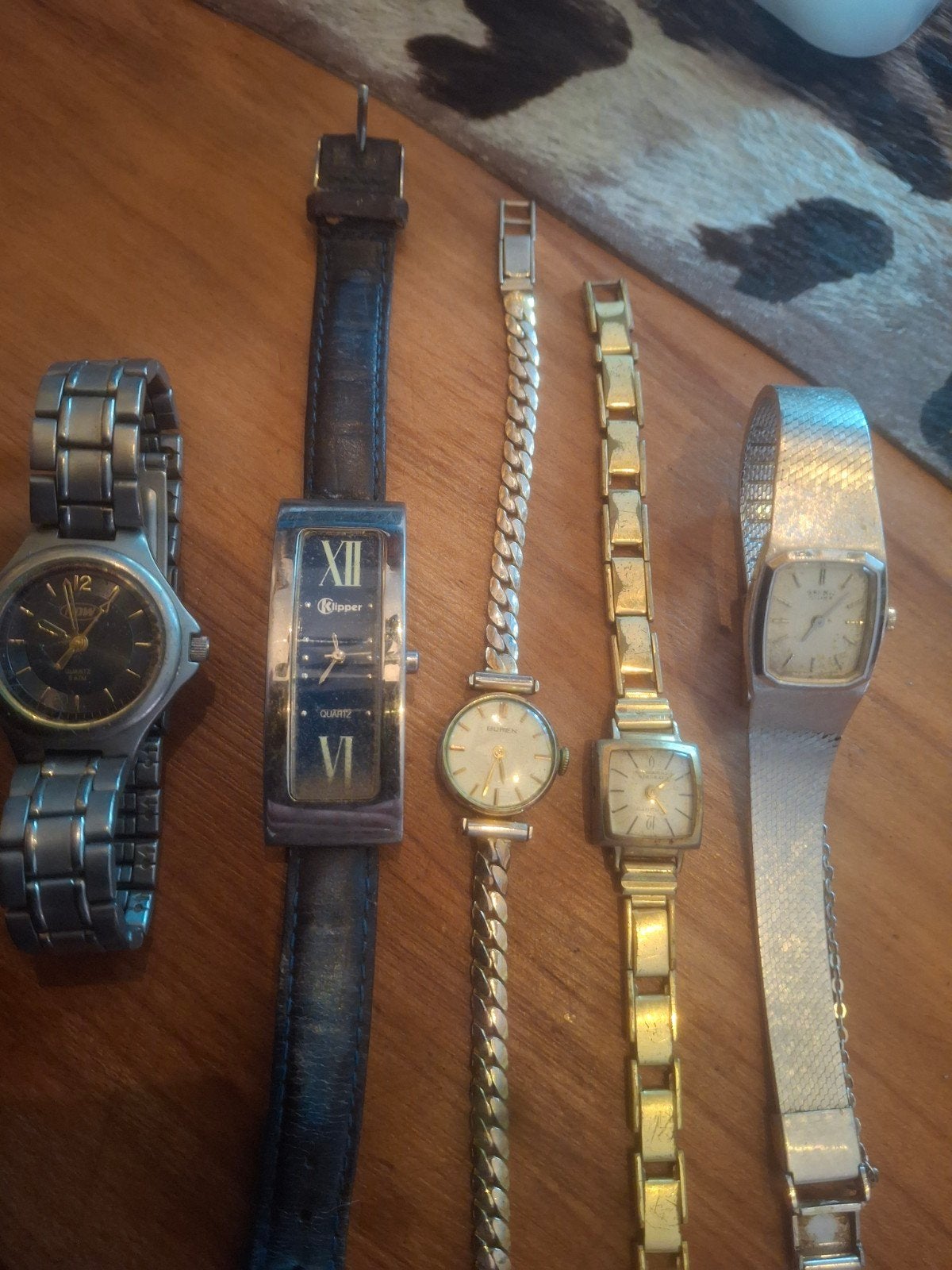 Vintage horloges: Seiko, Buren, Enduro - werking onbekend, Seiko, Staal, Polshorloge, Onbekend