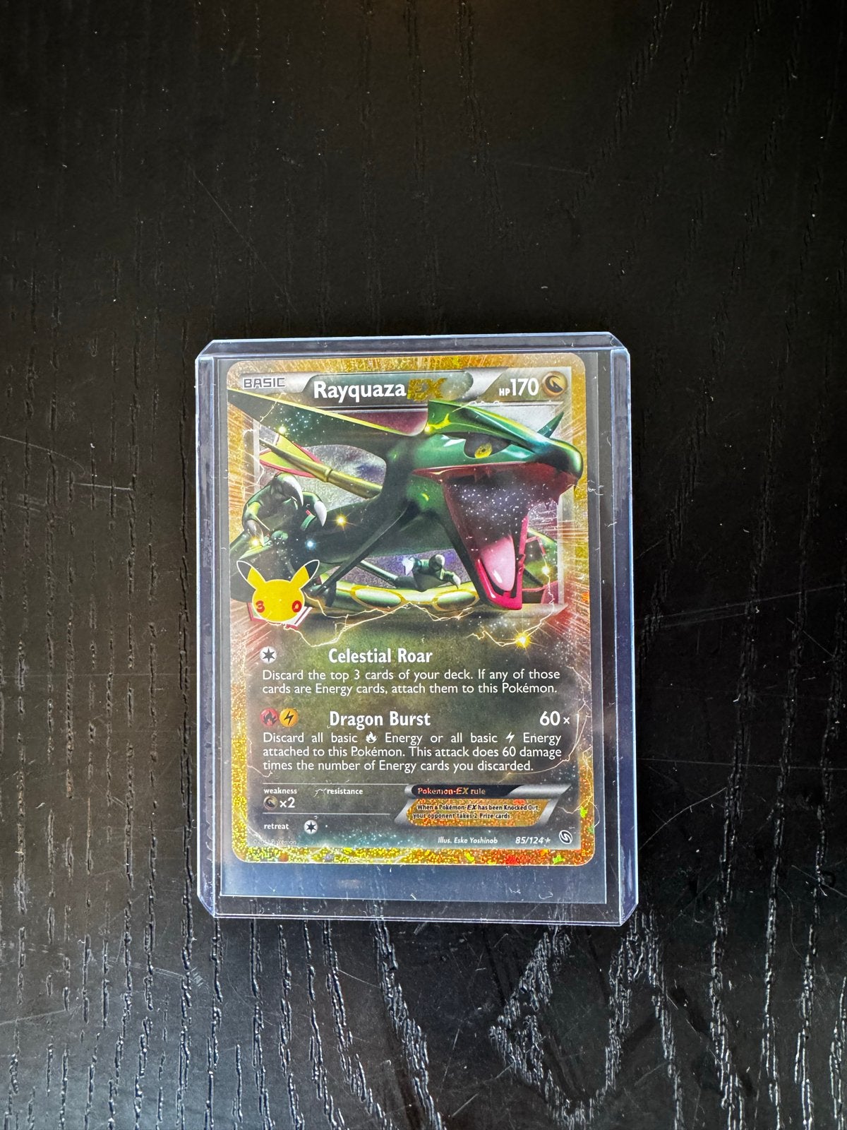 Pokémon TCG 30th Celebration Rayquaza ex classics collection, Hobby en Vrije tijd, Ophalen of Verzenden, Nieuw, Losse kaart
