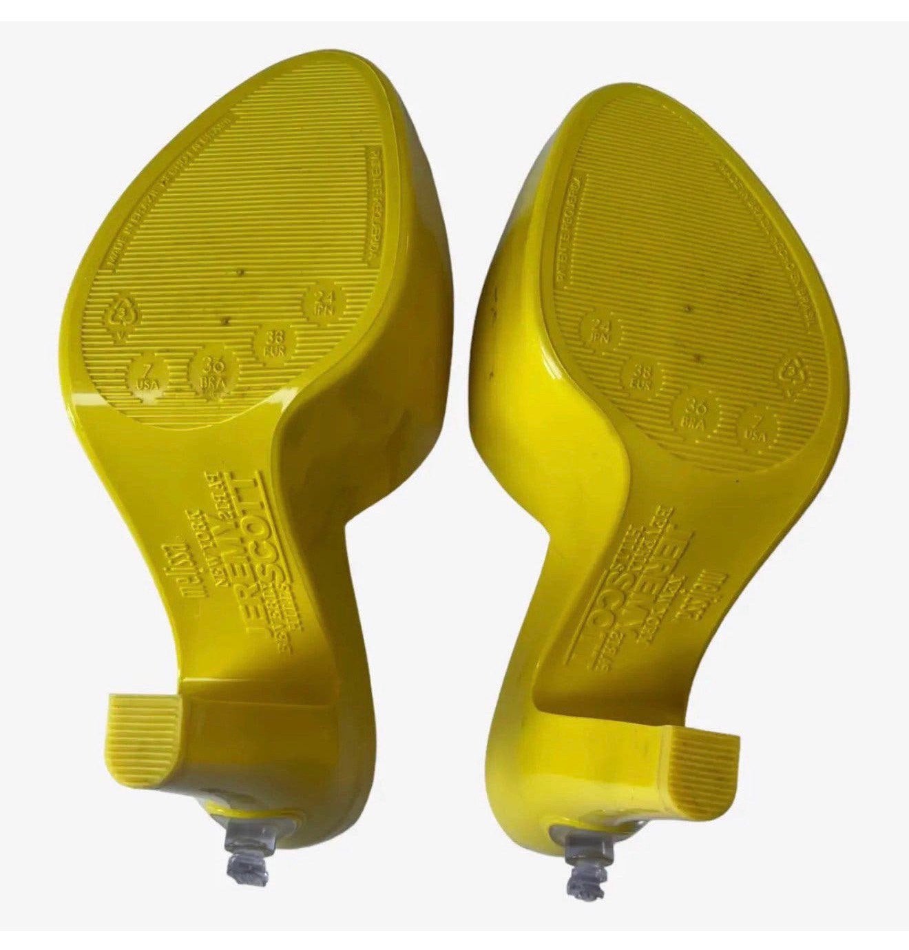 Jeremy Scott x Melissa Opblaasbare Gele hakken pumps 38, Pumps, P, Geel, P