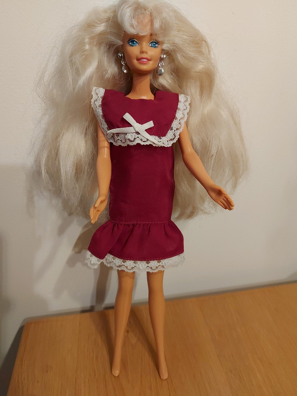 Barbie jurk jaren 80, Ophalen of Verzenden, Gebruikt, Kleertjes