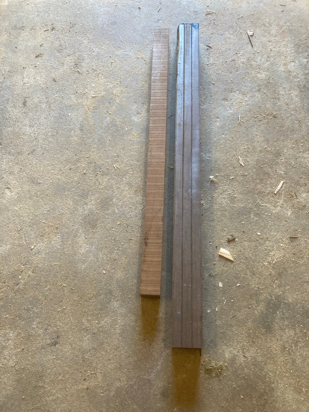 Hardhout balkjes, Doe-het-zelf en Verbouw, Hout en Planken, Gebruikt, Eiken, Ophalen of Verzenden, 50 mm of meer