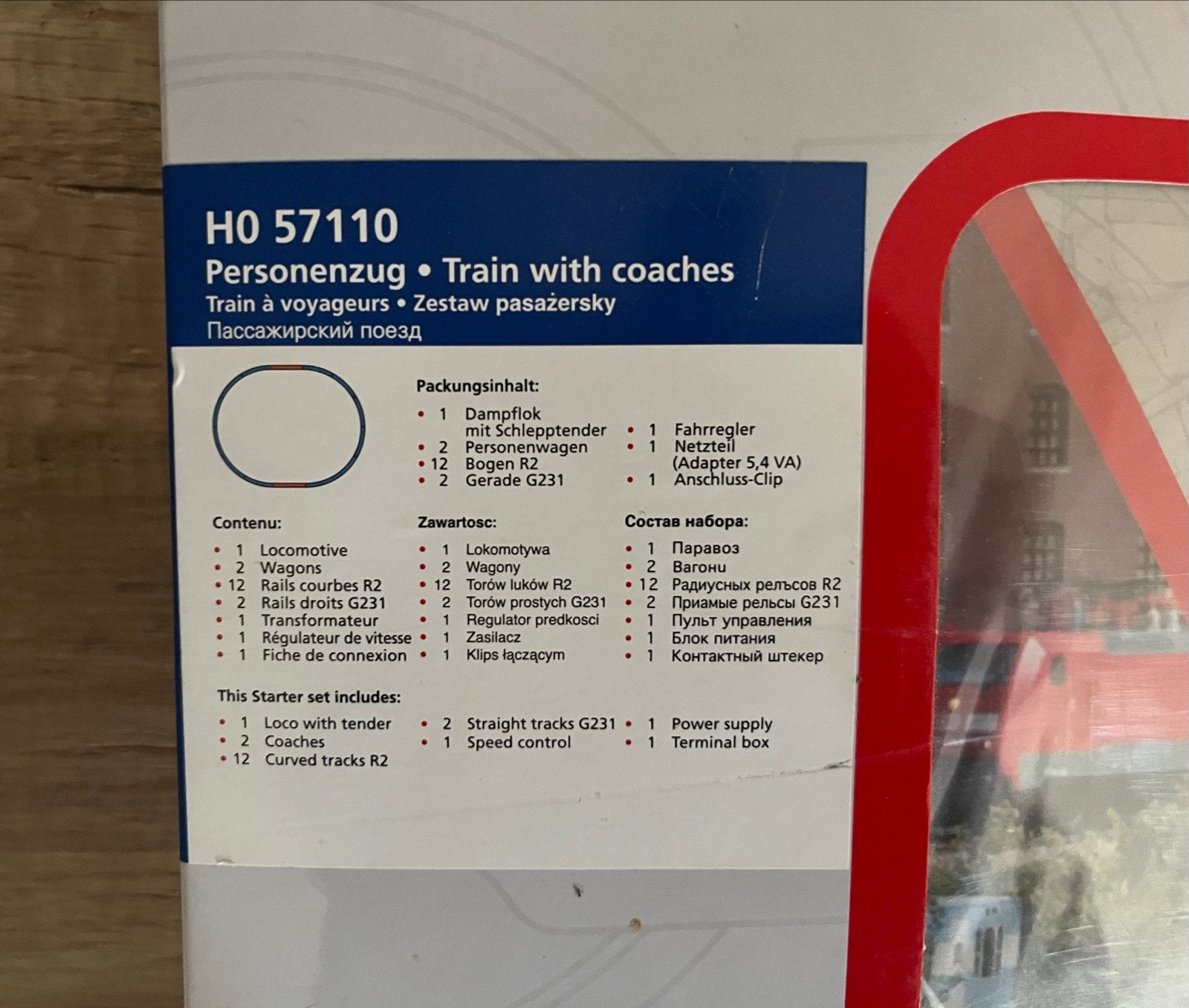 Piko H0 57110 Personenwagon Startset - Nieuw in doos, Ophalen, Gelijkstroom, Piko, Analoog