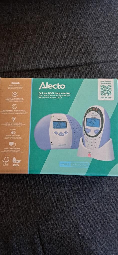 Alecto DBX-88 ECO Babyfoon - Nieuw in doos, Kinderen en Baby's, Babyfoons, Ophalen of Verzenden, Nieuw, 250 meter of meer, Digitaal