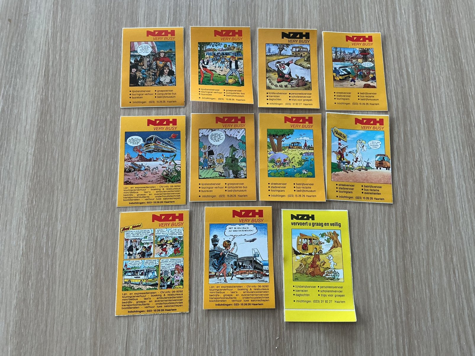 NZH  11 verschillende speciale stickers, Ophalen of Verzenden, Zo goed als nieuw, Trein, Overige typen