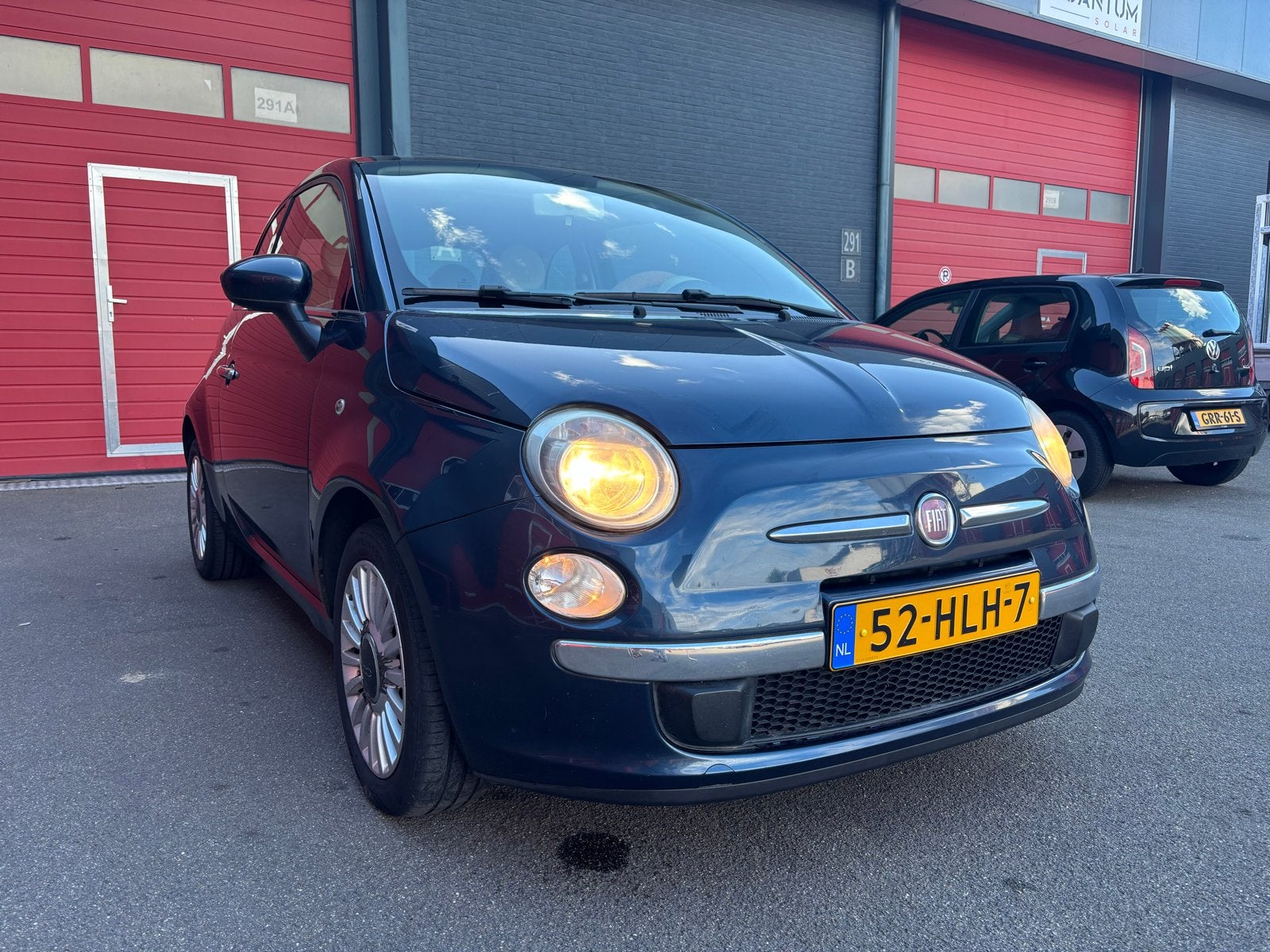 Fiat 500 1.2 C 2009 Blauw/Pano/Nieuw Apk, Voorwielaandrijving, Stof, 4 cilinders, 840 kg