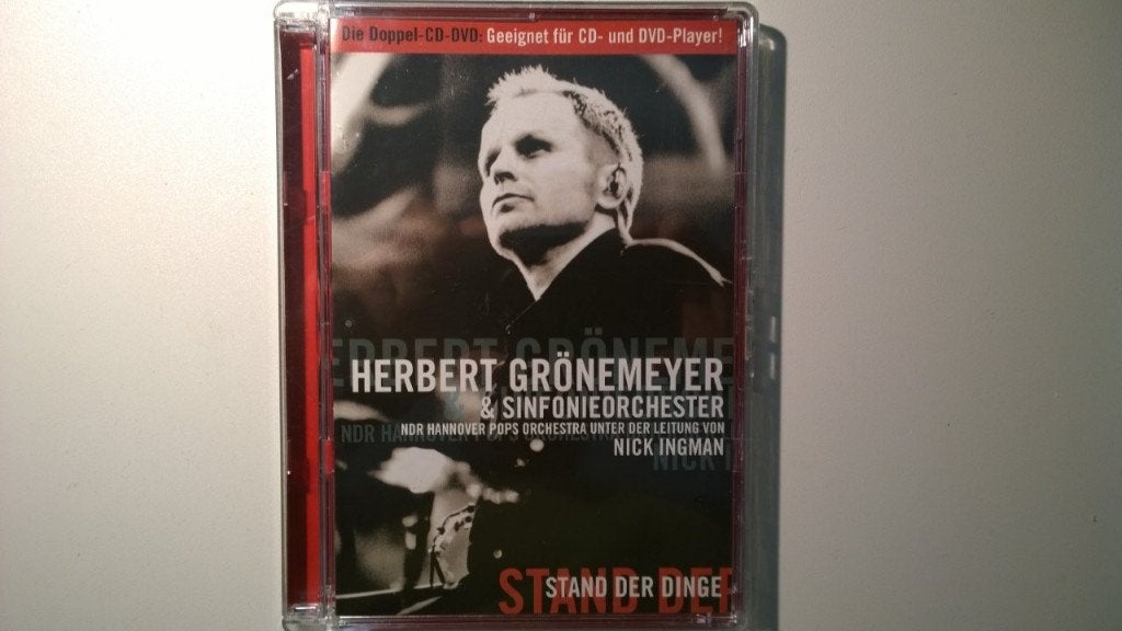 Herbert Grönemeyer - Stand Der Dinge (DVD), Alle leeftijden, Ophalen of Verzenden, Zo goed als nieuw, Concert