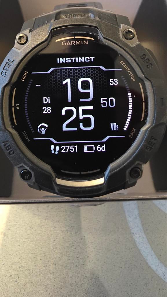 Garmin Instinct 3 50mm Smartwatch, Zwart, Garmin, Ophalen of Verzenden, Zo goed als nieuw