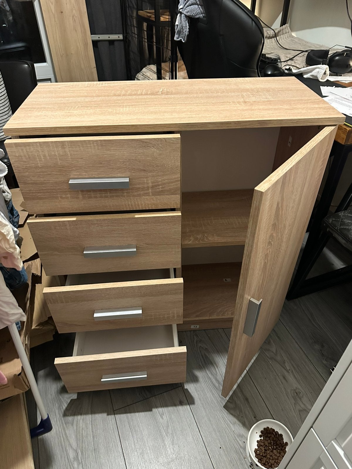 JYSK Tapdrup ladekast, Ophalen, 50 tot 100 cm, Zo goed als nieuw, 3 of 4 laden