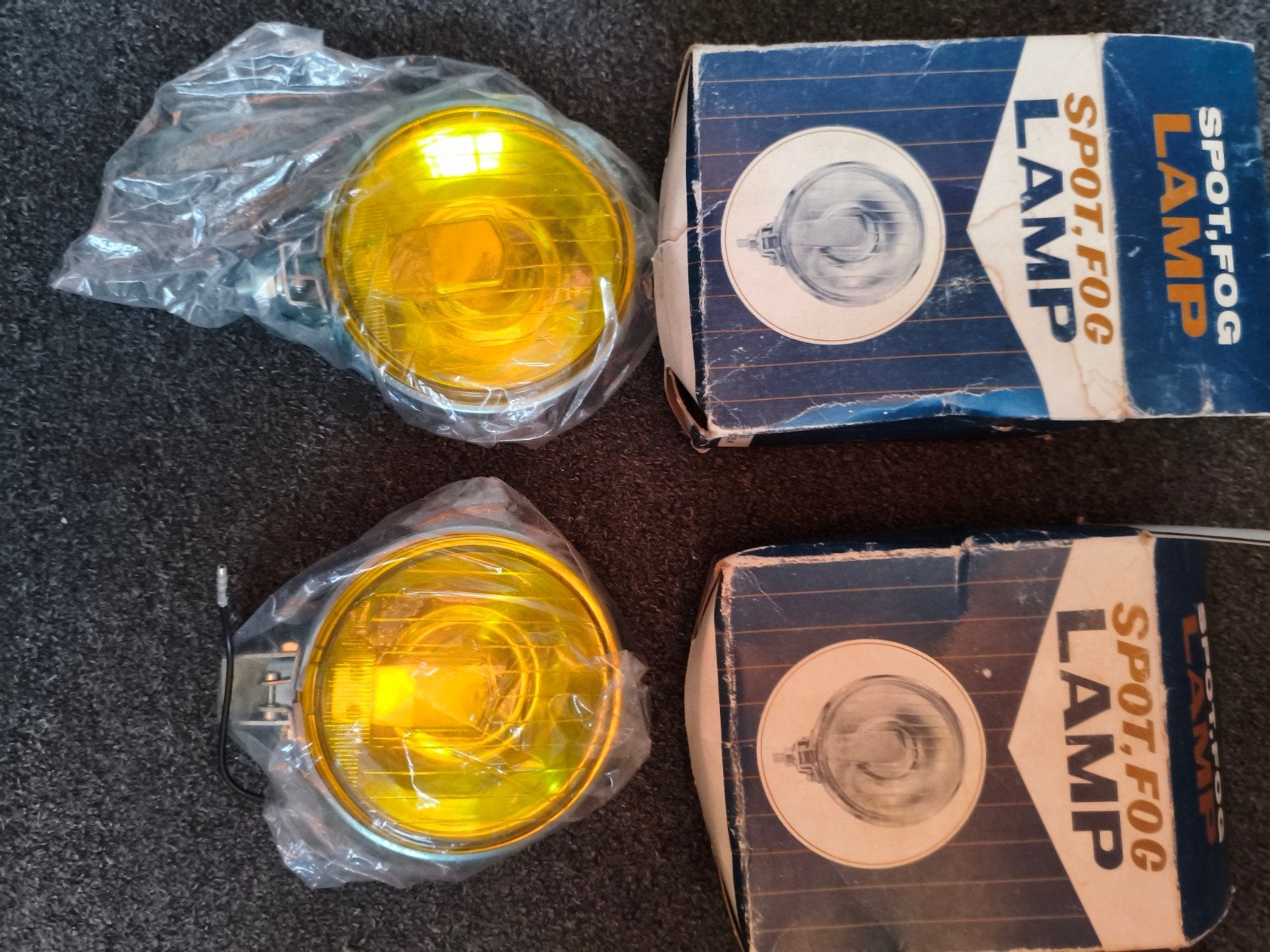 Oldtimer verstralers/mistlampen geel glas (ongebruikt), Ophalen of Verzenden, Nieuw