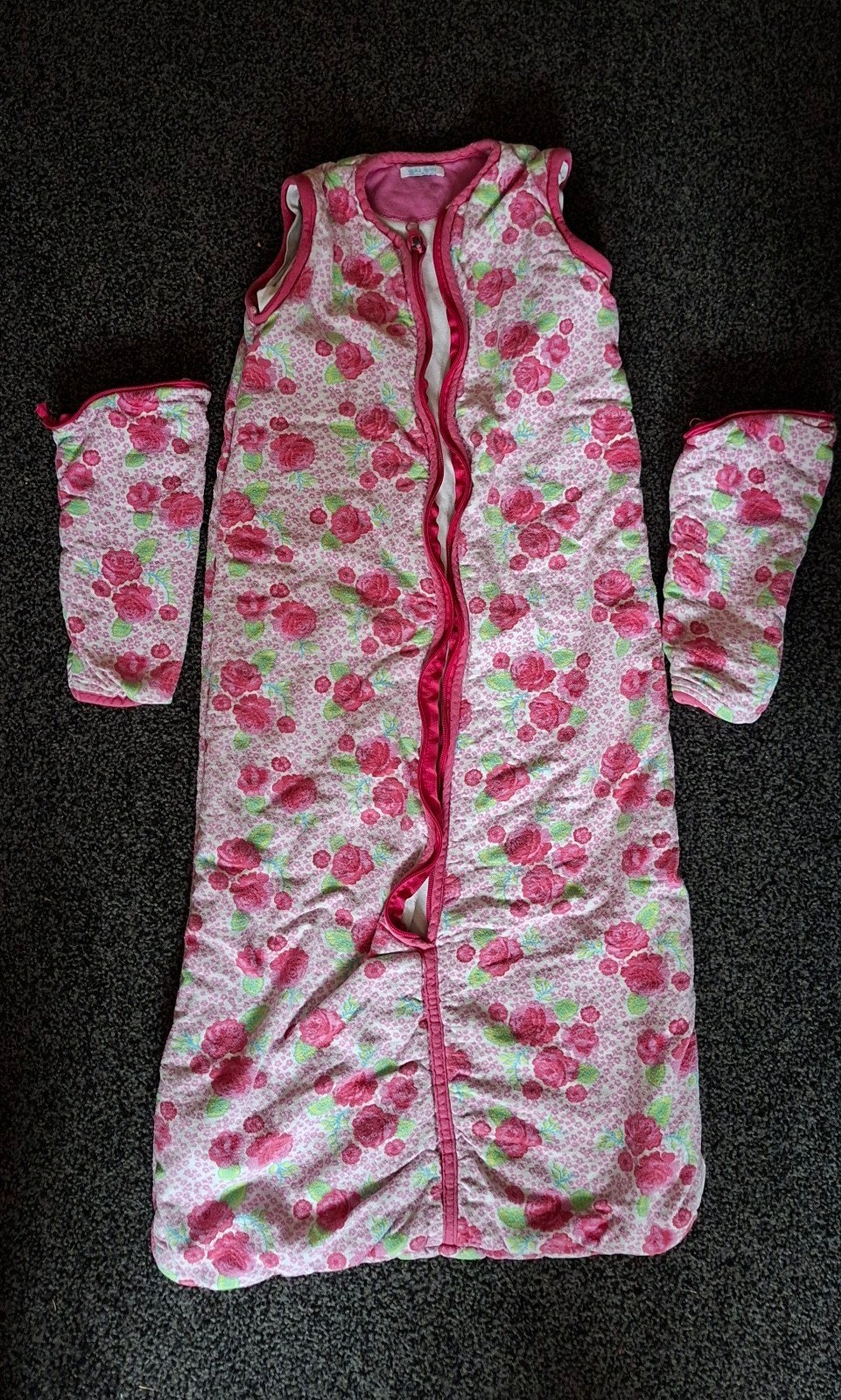 Baby kinder slaapzak met afritsbare mouwen 86/104 HEMA, Wasbaar, Gebruikt, Ophalen of Verzenden, Hema