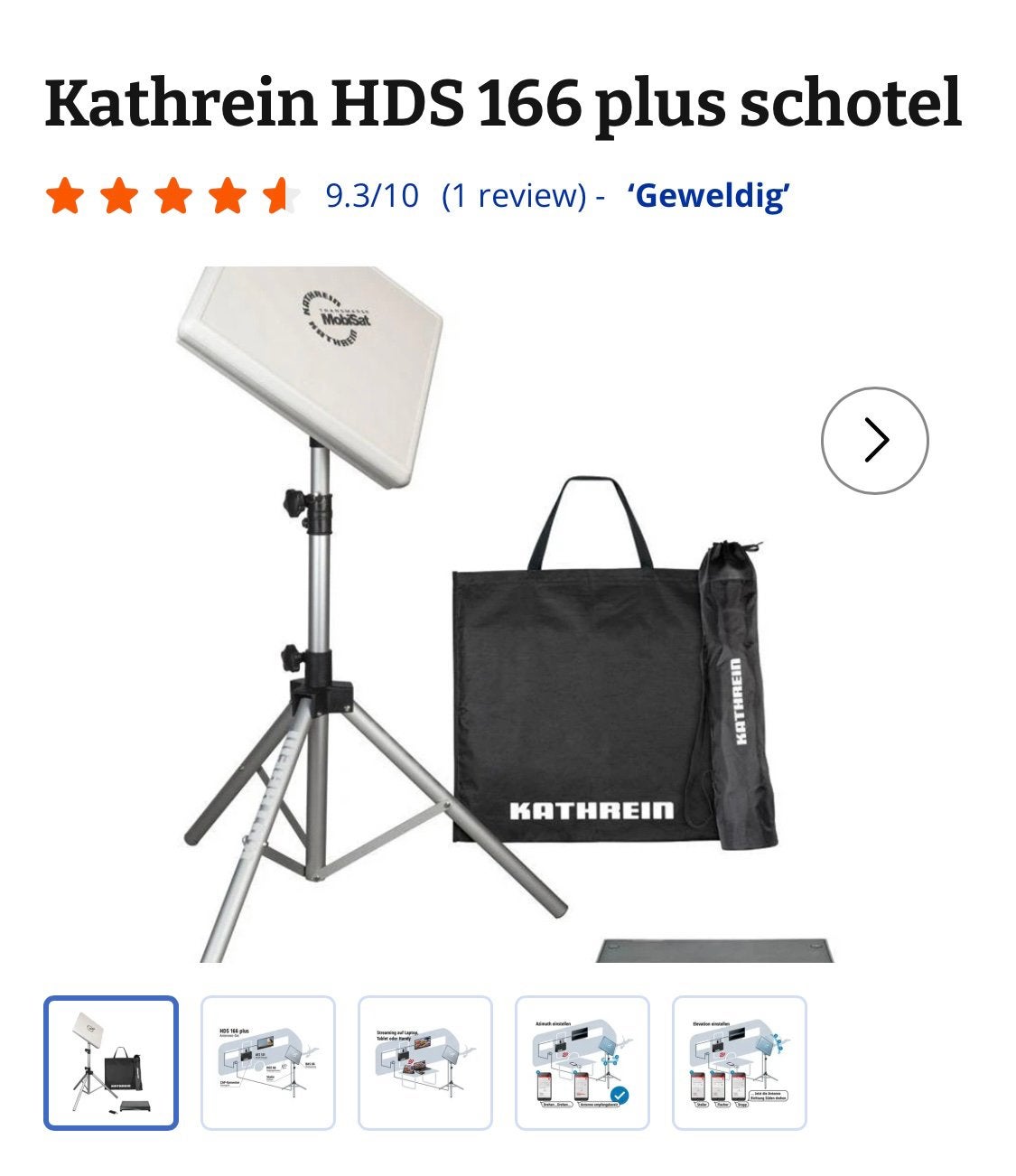 Antenne set compleet, Kathrein hds 166, Ophalen of Verzenden, Nieuw