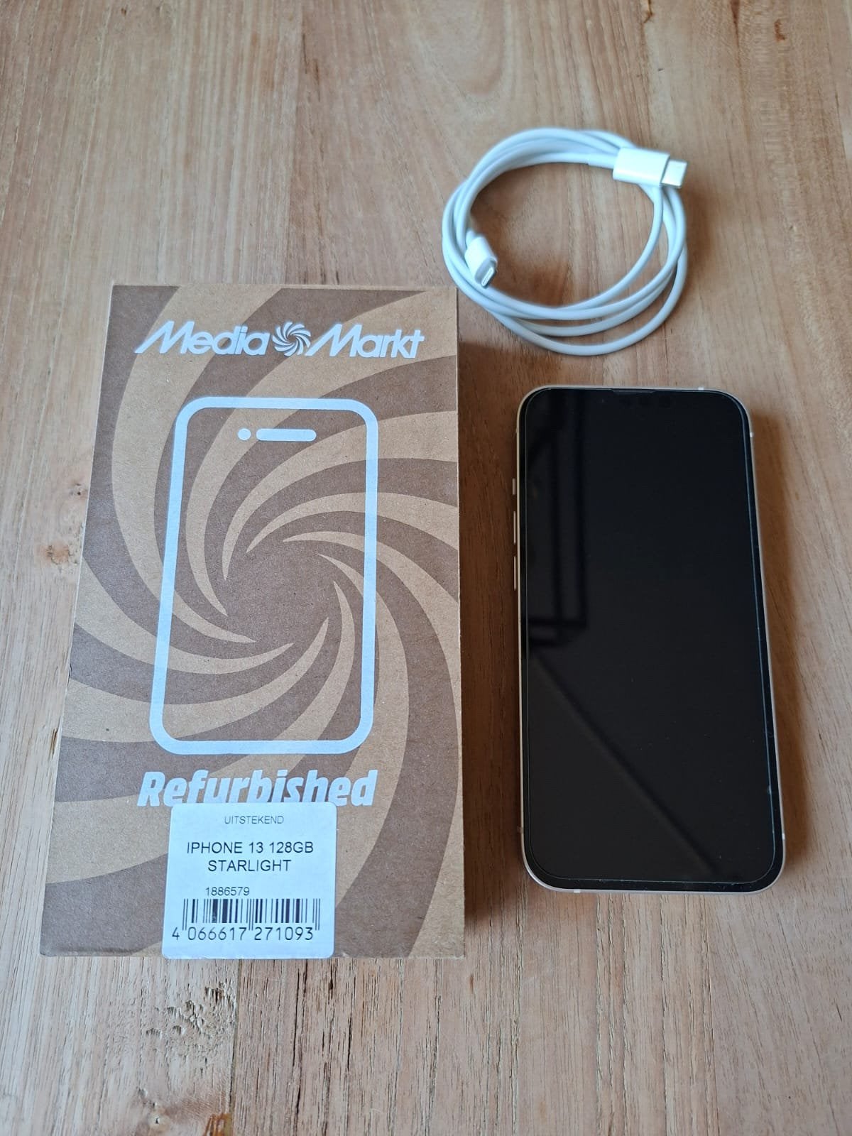 Iphone 13 - 128Gb (1,5 jaar garantie nog), Ophalen, 128 GB, Zwart, Refurbished