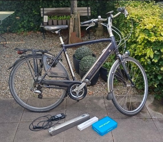 Koga E-Tour Herenfiets - Framemaat 57 - Incl. 2 Accu's, Fietsen en Brommers, Elektrische fietsen, 55 tot 59 cm, Ophalen of Verzenden