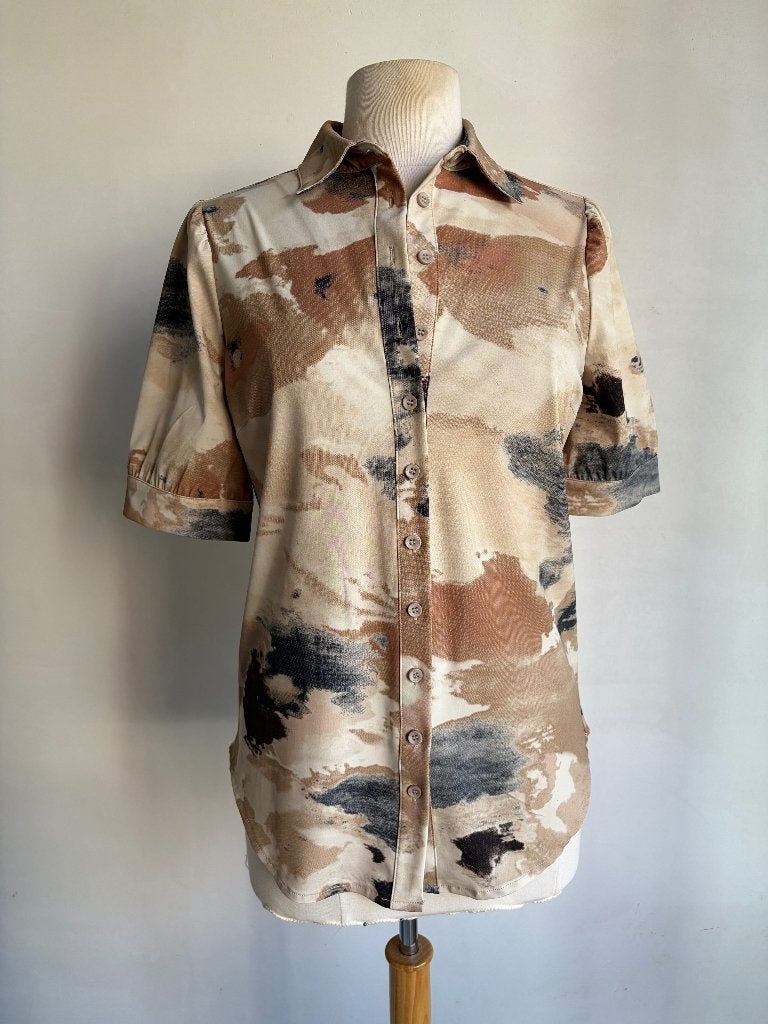 mi piace blouse maat m beige, Kleding | Dames, Maat 38/40 (M), Mi Piace, Verzenden, Beige