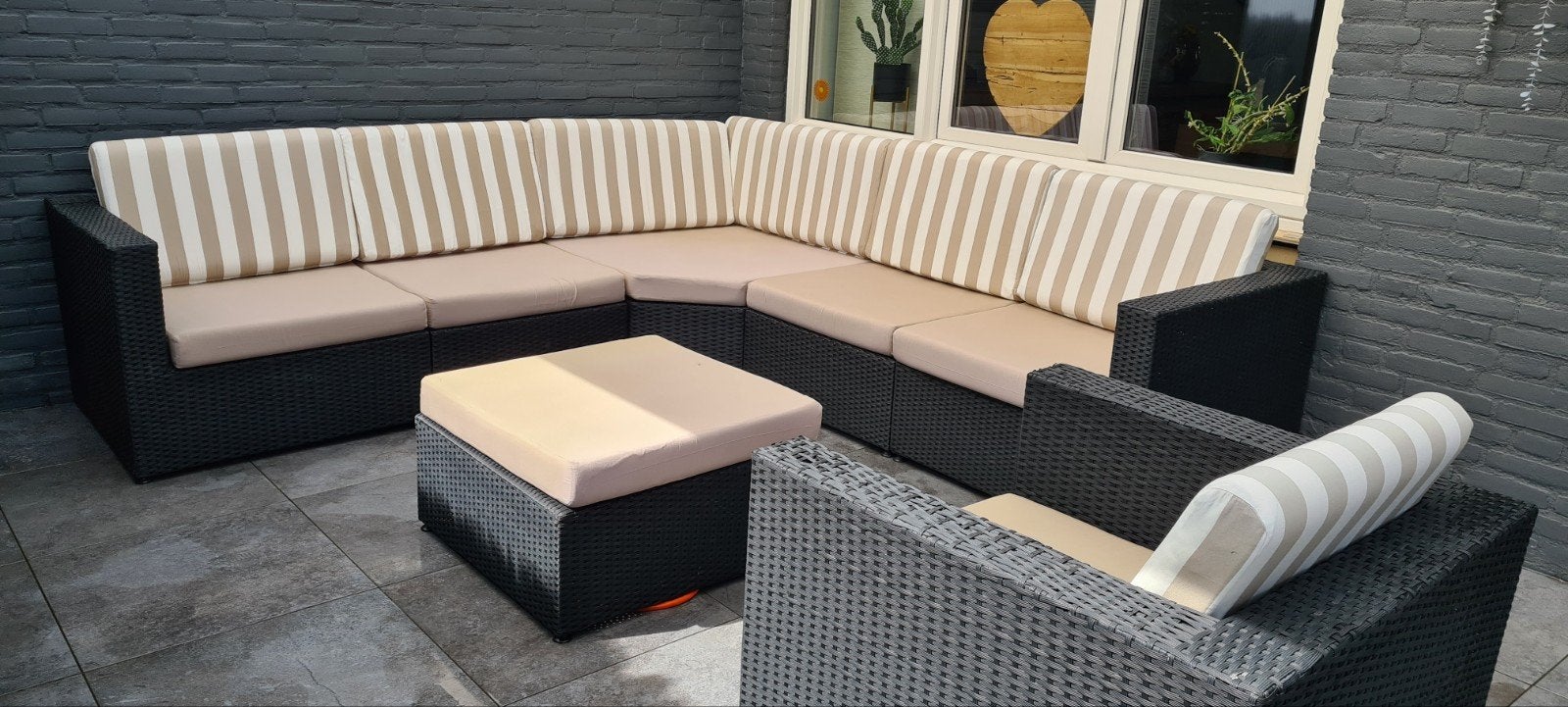 lounch set, Tuin en Terras, Ophalen, Gebruikt, Bank