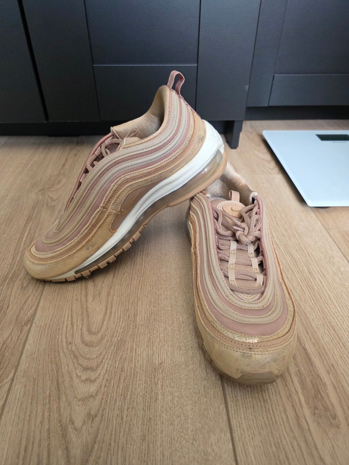 Nike Air Max 97 sneakers beige/roze maat 41, Ophalen, Beige, Nike, Sneakers of Gympen