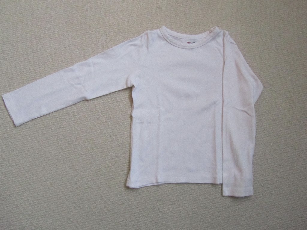 Longsleeve wit 122, Verzenden, Zo goed als nieuw, Jongen, Shirt of Longsleeve