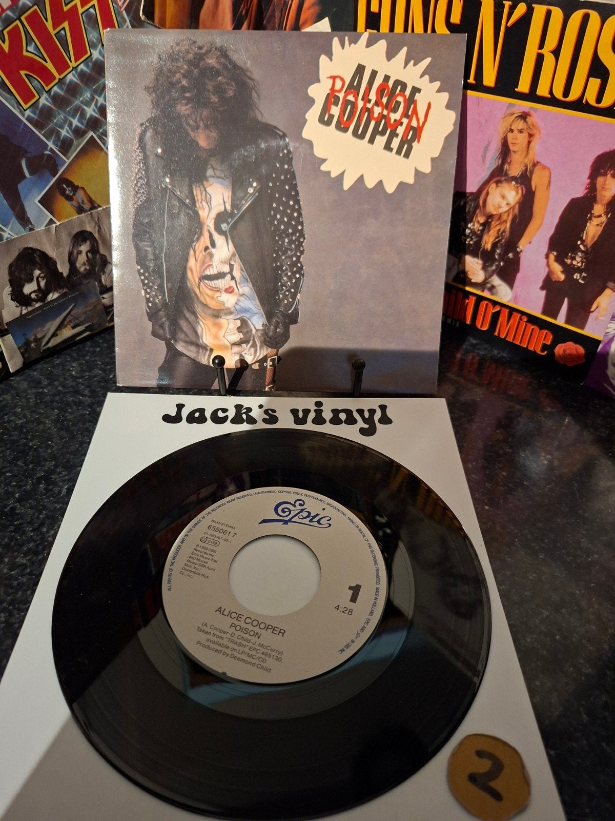 Alice Cooper - Poison 7 inch vinyl   1989, 7 inch, Ophalen of Verzenden, Overige typen, Fotohoes