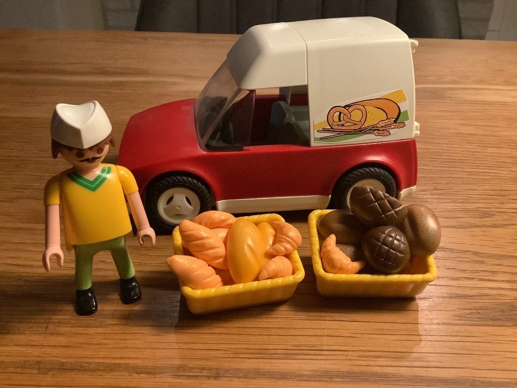 PLAYMOBIL BAKKER + AUTO, Ophalen of Verzenden, Gebruikt