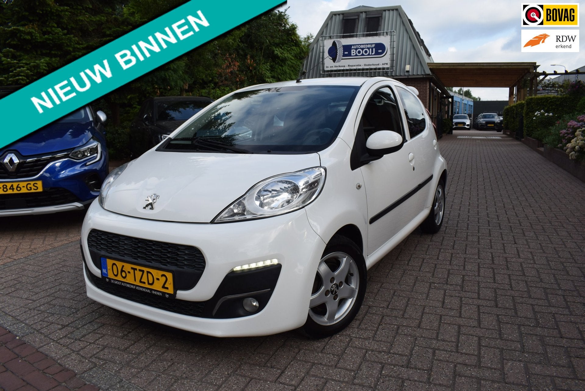 Peugeot 107 1.0 Active 5 DEURS/AIRCO/LMW 14 INCH/NL-AUTO MET, Voorwielaandrijving, Euro 5, Stof, Gebruikt