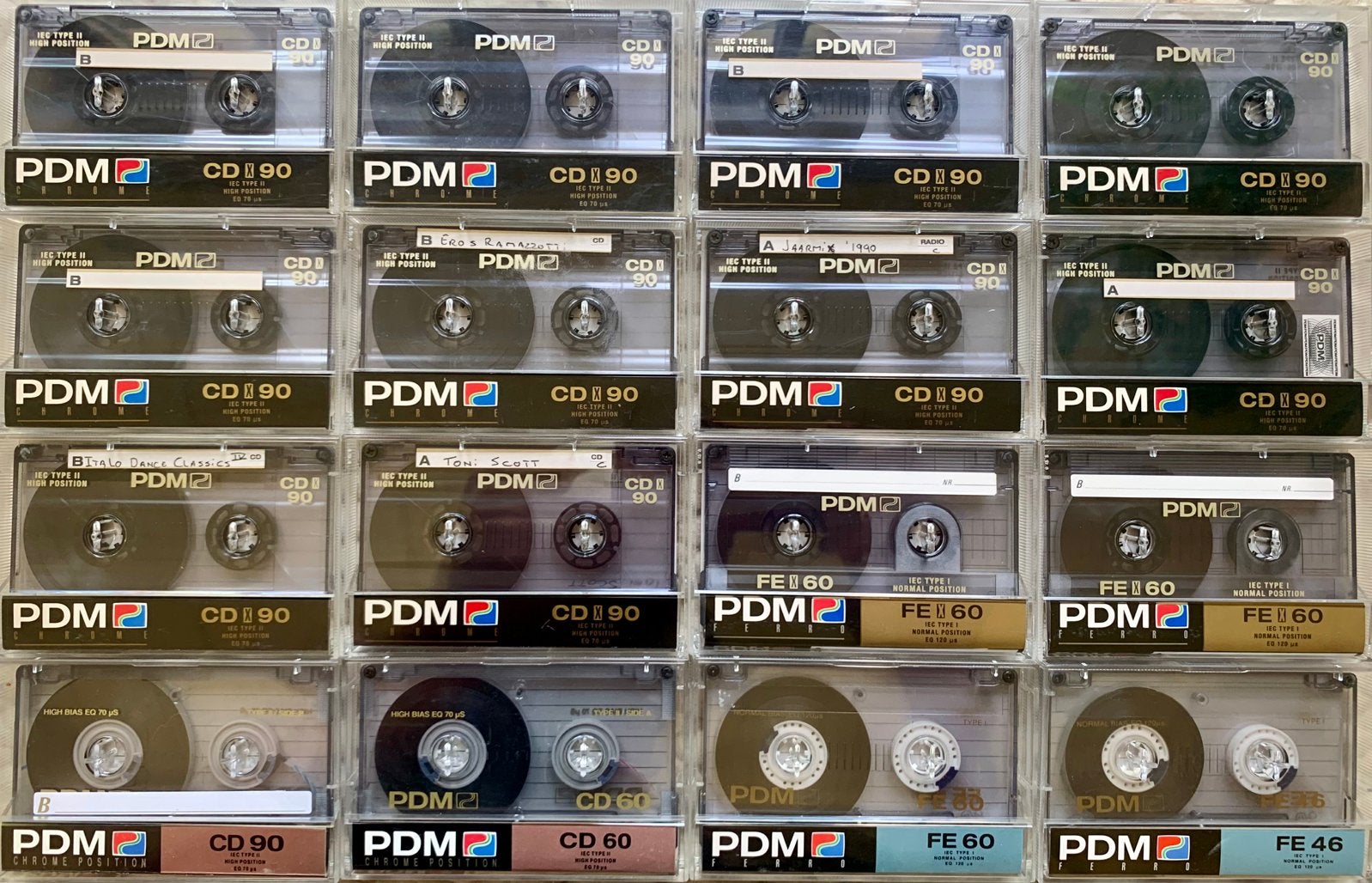 16x PDM CD-X CD FE-X FE 46 60 90 cassettebandjes PDMagnetics, Cd's en Dvd's, Cassettebandjes, Gebruikt, 2 t/m 25 bandjes, PDM