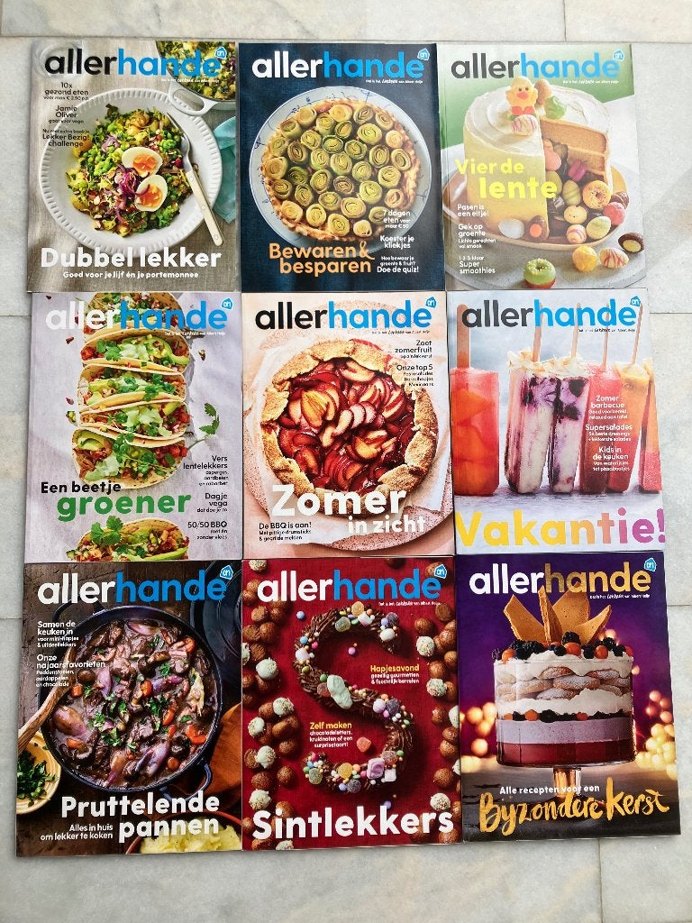 Kookblad Allerhande 2020 -  9 Nummers, Ophalen of Verzenden, Zo goed als nieuw
