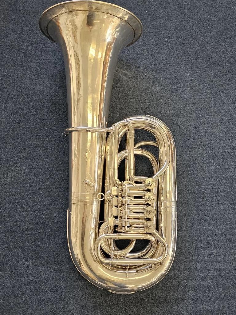 Gebr. Alexander Mainz mod. 163 4/4 BBb Tuba, Muziek en Instrumenten, Blaasinstrumenten | Tuba's, Ophalen, Gebruikt, Bes-tuba