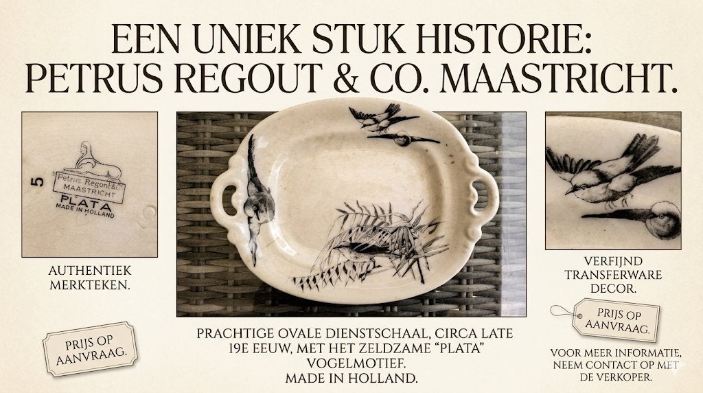 Regout, Antiek en Kunst, Ophalen of Verzenden