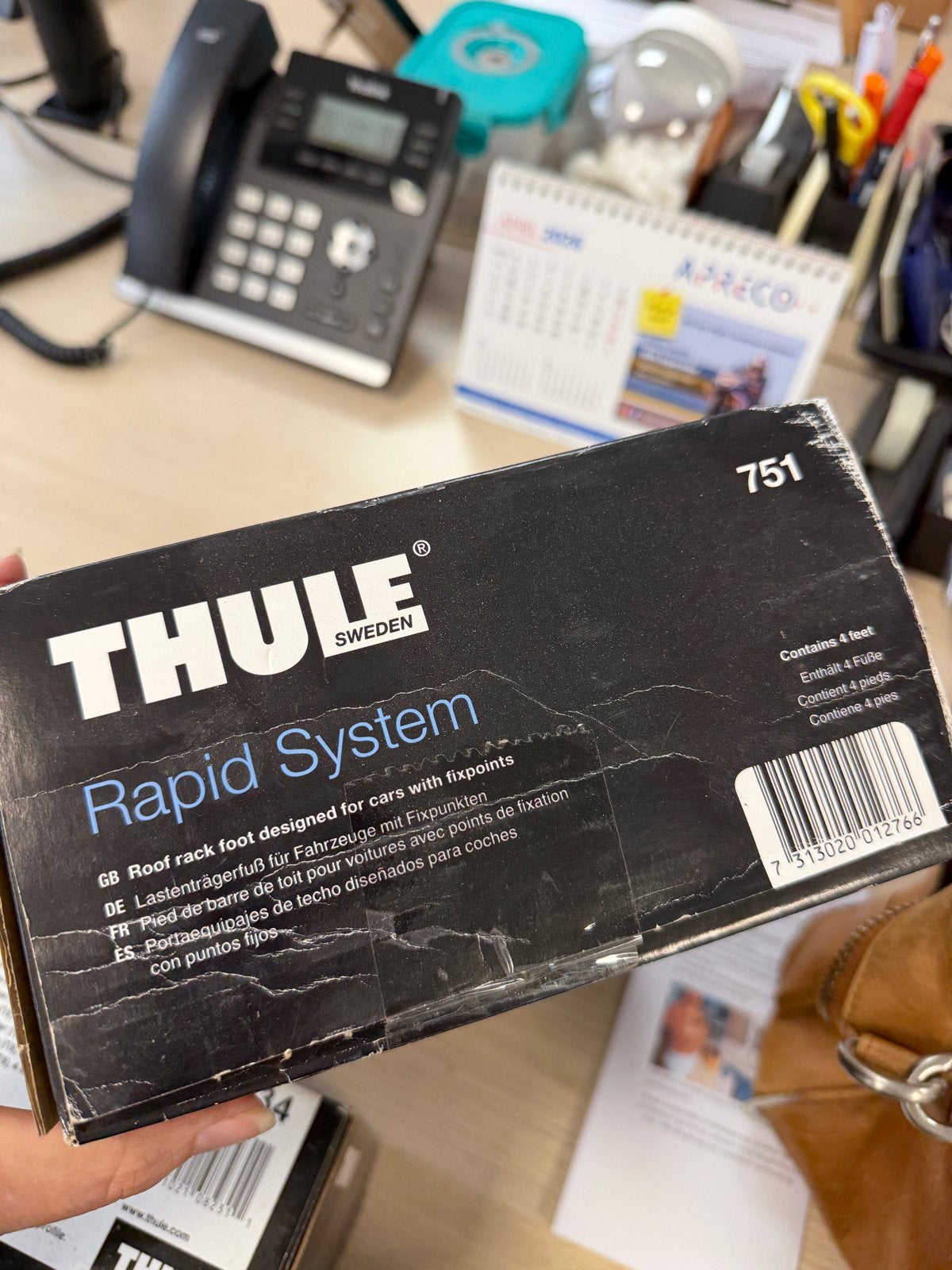 Thule Rapid System 751 dakdrager voetenset, Ophalen of Verzenden, Gebruikt